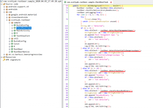 Bypassing Android's RootBeer
